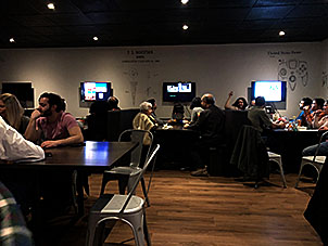 The Patent Social is a new bar in Waterloo that offers people a place to spend time with friends, play video games and enjoy live music. Photo by Peter Swart