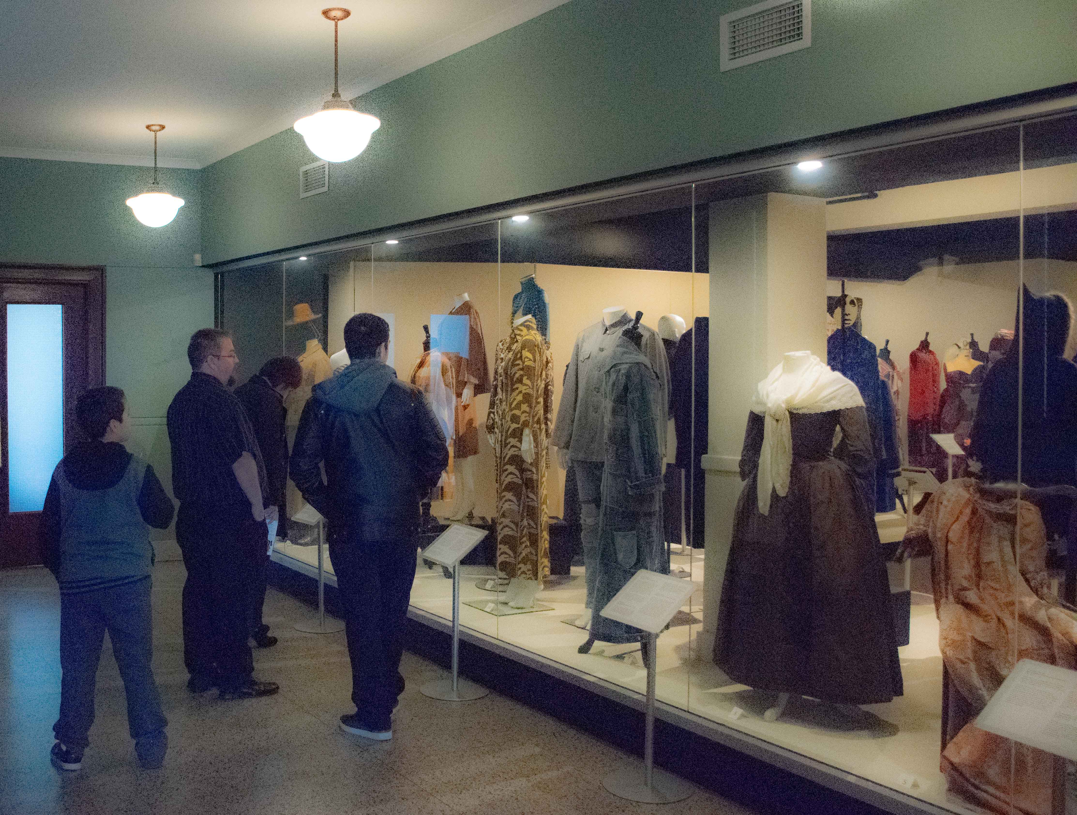 Visitors looking at one of the displays at the Fashion History Museum in Cambridge, Ont., on Saturday Sept 22. Photo by Ahmad Khan