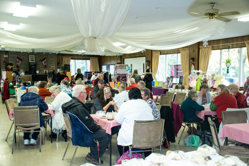 Visitors at the Christmas in the Park Bazar and Food Fair event in 