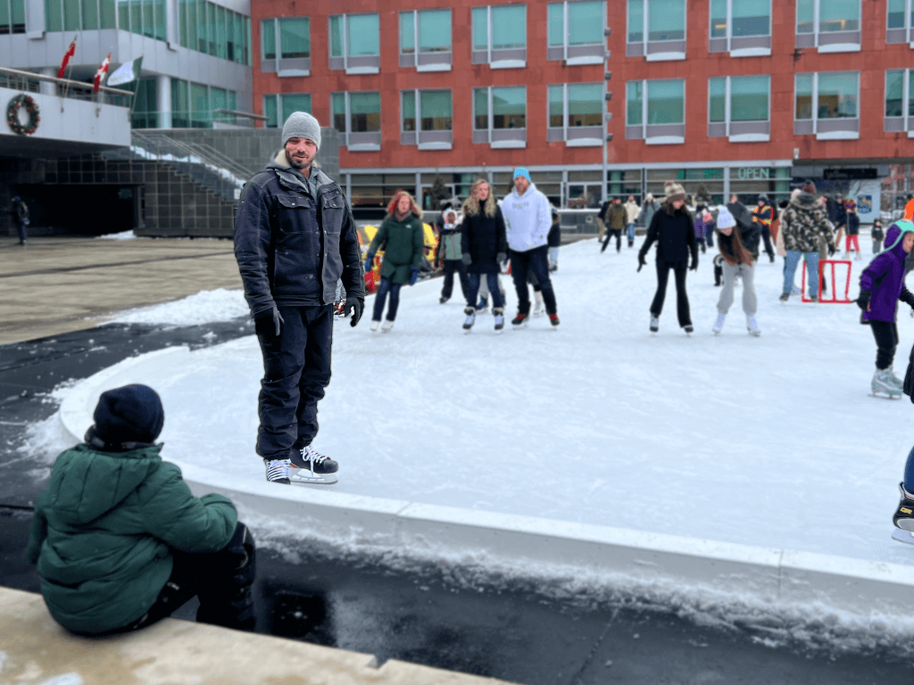 John John at the Kitcher city hall rink